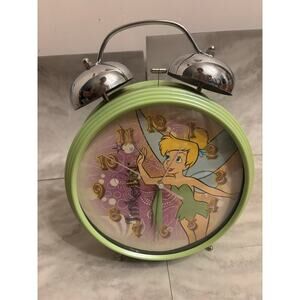 Disney Tinkerbell Large Battery Operated Alarm Clock for Table or Wall